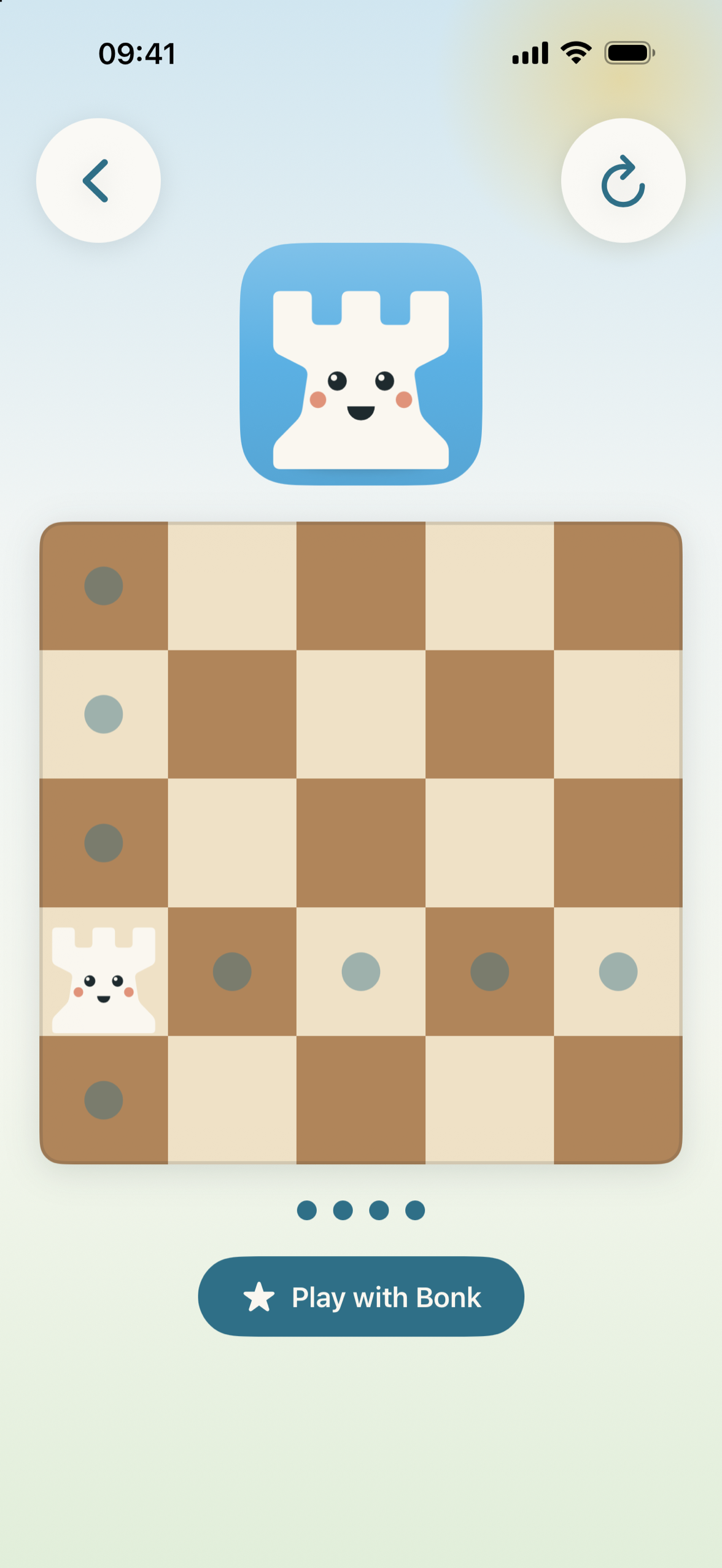 Rookaby: a story explaining why a piece moves as it does